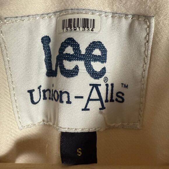 Lee Short Union-Alls Cream Utility Denim Romper Size Small - Picture 16 of 16